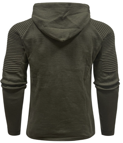 Men’s Knit Hoodie | Slim Fit Pullover | Casual Layering Sweater
