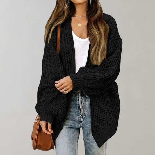 Oversized Knit Cardigan | Chunky Open-Front Design | Soft Acrylic Blend | Everyday Casual Layer