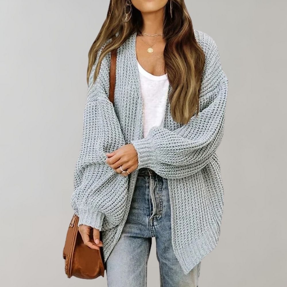 Oversized Knit Cardigan | Chunky Open-Front Design | Soft Acrylic Blend | Everyday Casual Layer