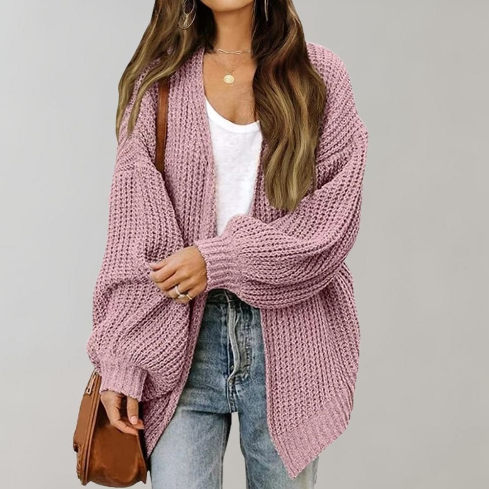 Oversized Knit Cardigan | Chunky Open-Front Design | Soft Acrylic Blend | Everyday Casual Layer