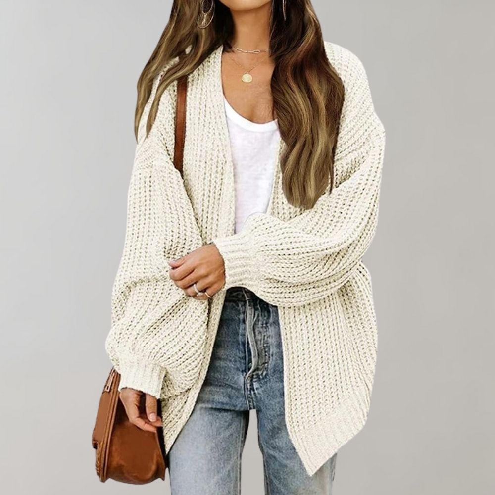 Oversized Knit Cardigan | Chunky Open-Front Design | Soft Acrylic Blend | Everyday Casual Layer
