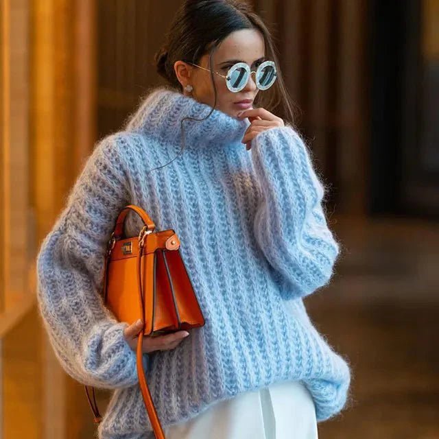 Chunky Turtleneck Sweater | Oversized Fit | Soft Acrylic Blend | Cozy Winter Statement