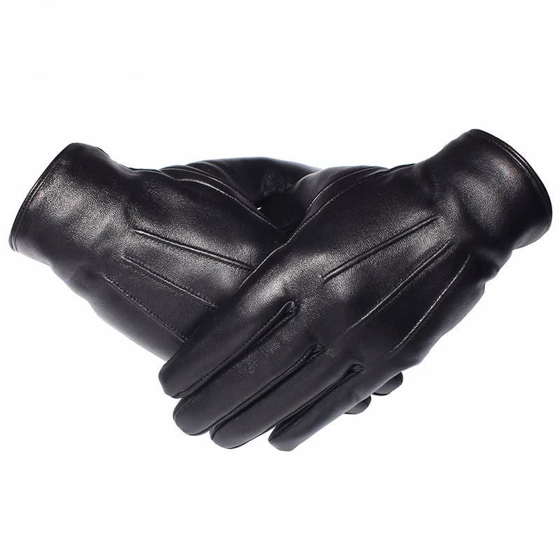 Genuine Leather Lined Gloves | Men’s Winter Driving Gloves