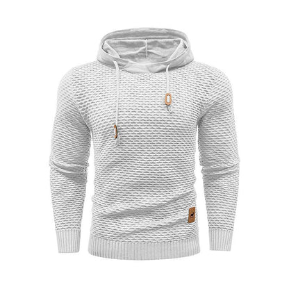 Textured Waffle Knit Hoodie | Men’s Casual Pullover Canada