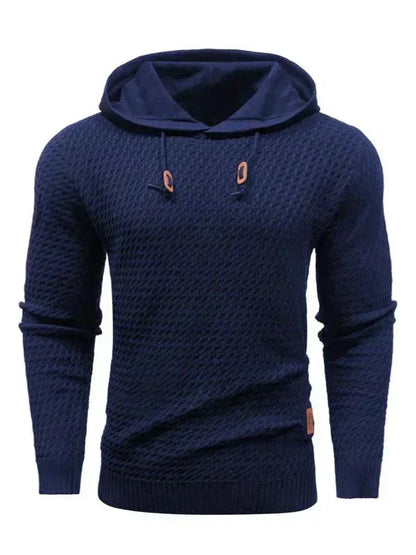 Textured Waffle Knit Hoodie | Men’s Casual Pullover Canada
