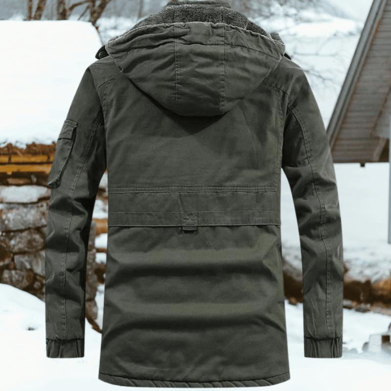 Men's Winter Coat | Faux Fur-Lined | Hooded Parka | Outdoor Wear