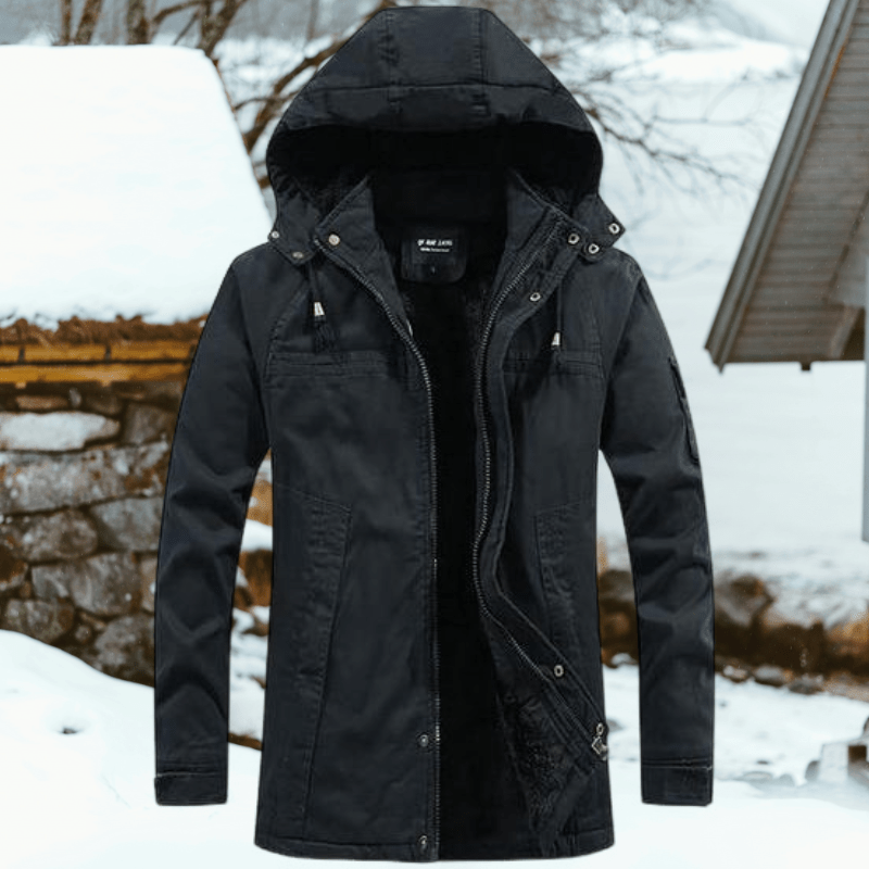 Men's Winter Coat | Faux Fur-Lined | Hooded Parka | Outdoor Wear