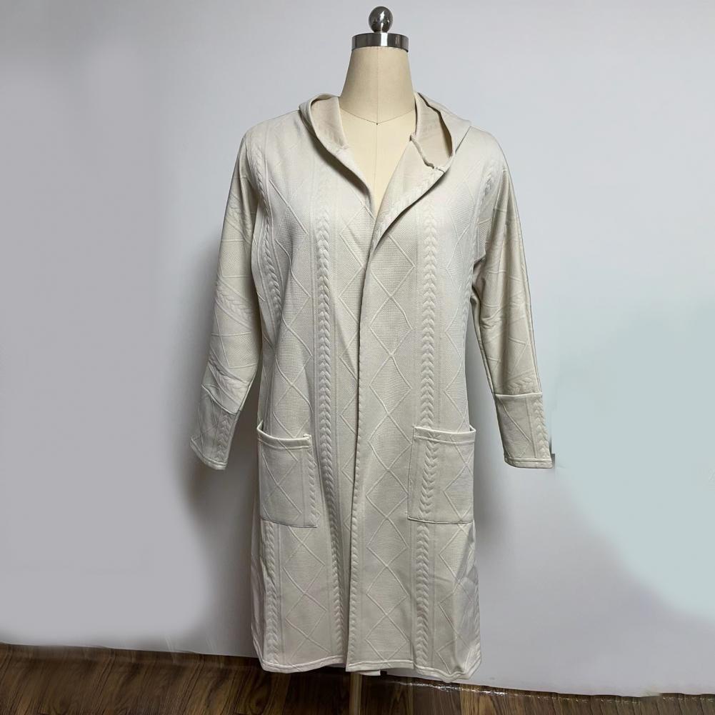 Hooded Longline Cardigan | Soft Knit Fabric | Cozy Layering Piece | Casual Fall Style