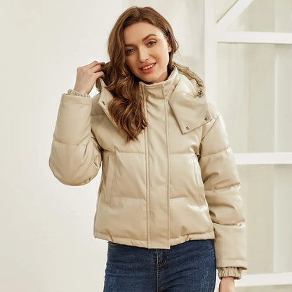 Cropped Puffer Jacket | Insulated Polyester | Warm and Modern