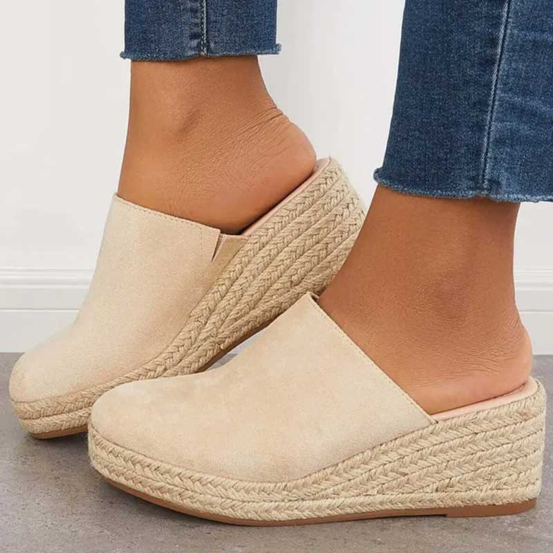Espadrille Mule Wedge | Slip-On Platform Sandals for Everyday Style