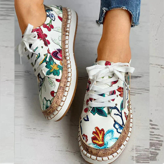 Lace-Up Sneakers | Side Zip Detail | Casual Spring Style