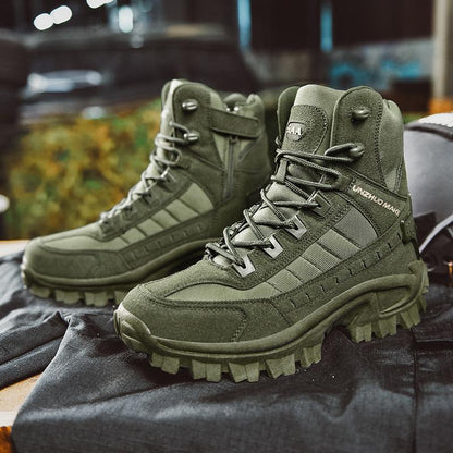 Men’s Tactical Combat Boots | Rugged High Ankle Design | All-Terrain Grip