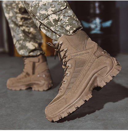 Men’s Tactical Combat Boots | Rugged High Ankle Design | All-Terrain Grip