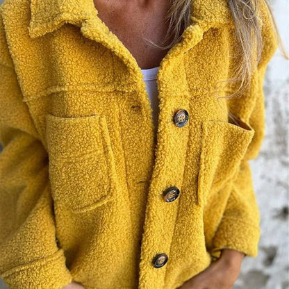 Cozy Button-Up Sherpa Jacket | Soft and Warm | Oversized Fit | Casual Wear