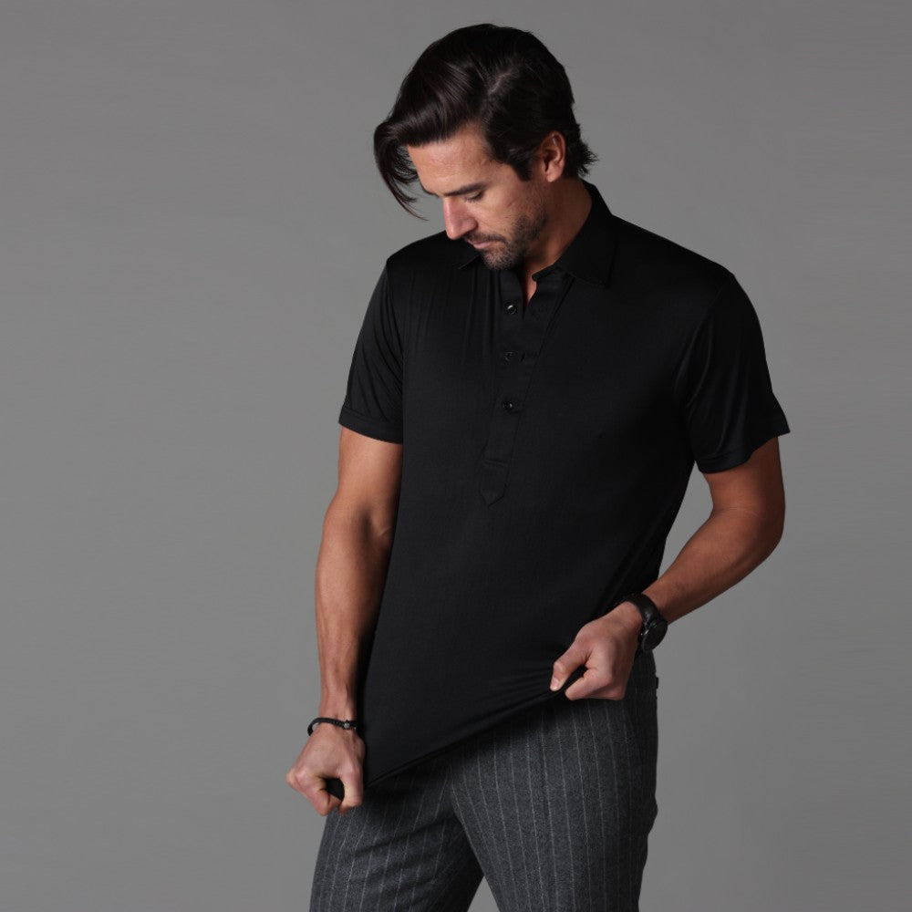 Men’s Stretch Polo Shirt | Short Sleeve | Classic Fit Performance Top