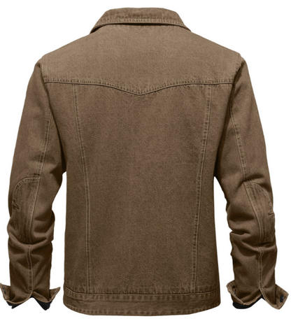 Sherpa-Lined Denim Jacket | Warm Flannel Interior | Classic Trucker Style
