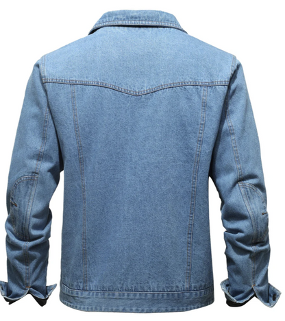 Sherpa-Lined Denim Jacket | Warm Flannel Interior | Classic Trucker Style