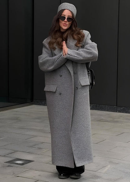 Longline Wool-Blend Coat | Timeless Elegance | Warm Winter Outerwear