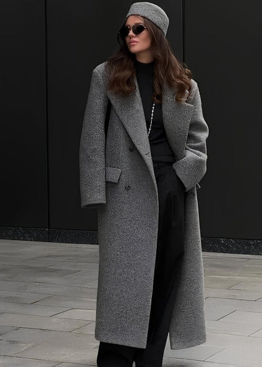 Longline Wool-Blend Coat | Timeless Elegance | Warm Winter Outerwear