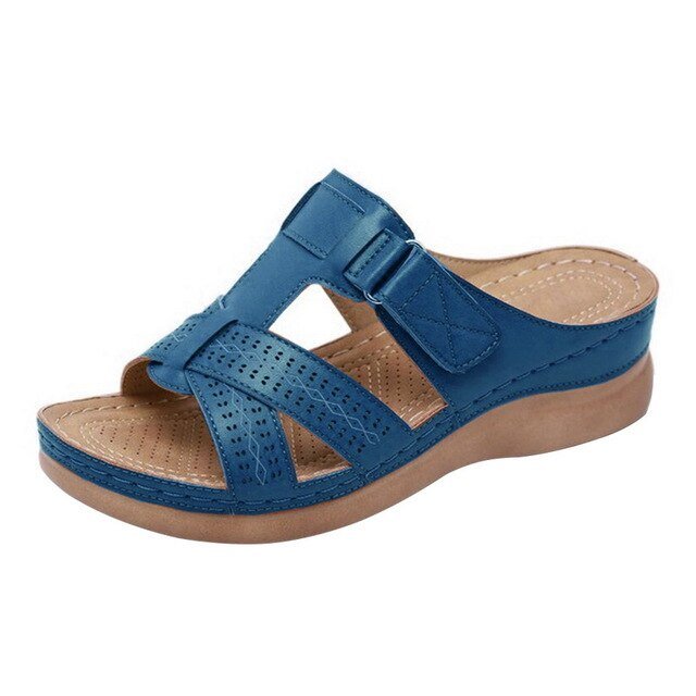 Women's Summer Comfort Sandals | Open-Toe Orthopaedic Design | Soft Sole with Low Heel
