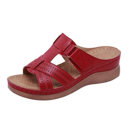 Women's Summer Comfort Sandals | Open-Toe Orthopaedic Design | Soft Sole with Low Heel