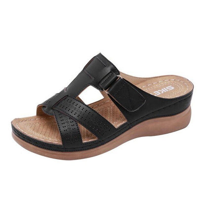 Women's Summer Comfort Sandals | Open-Toe Orthopaedic Design | Soft Sole with Low Heel