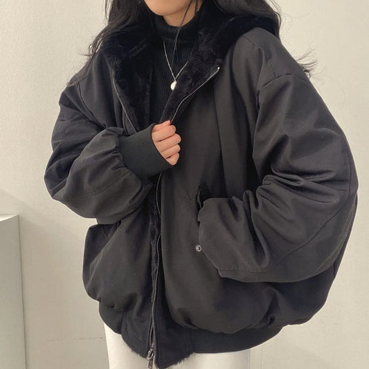 Women’s Oversized Puffer Jacket | Zip-Up Quilted Coat | Casual Streetwear Winter Layer