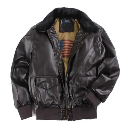 Classic Bomber Jacket | Durable Faux Leather | Warm Insulation | Casual Outerwear