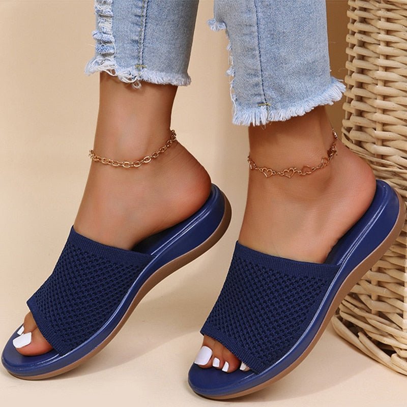 Perforated Slip-On Sandals | Ergonomic Footbed | Lightweight Summer Comfort