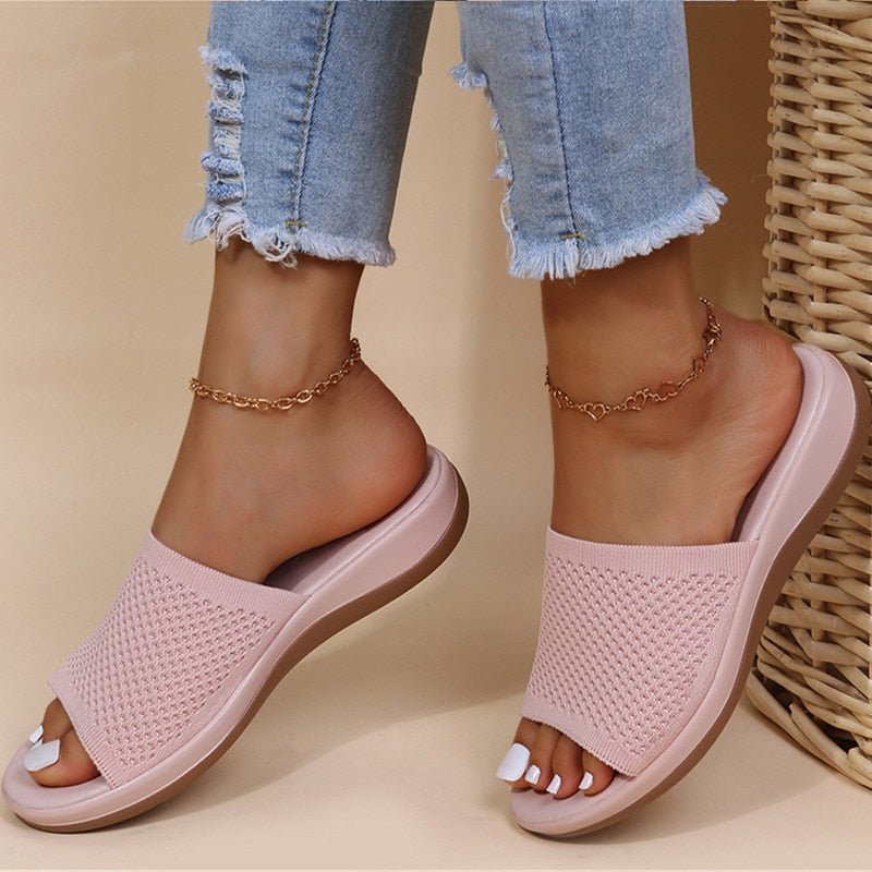Perforated Slip-On Sandals | Ergonomic Footbed | Lightweight Summer Comfort