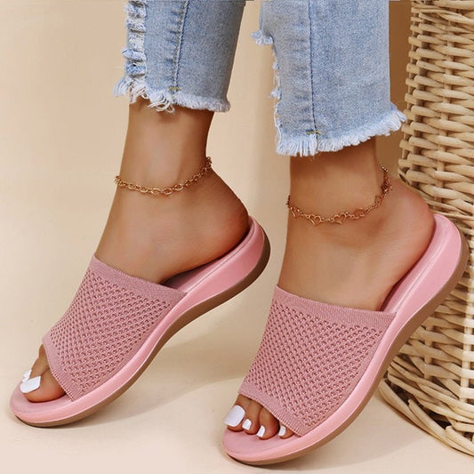Perforated Slip-On Sandals | Ergonomic Footbed | Lightweight Summer Comfort