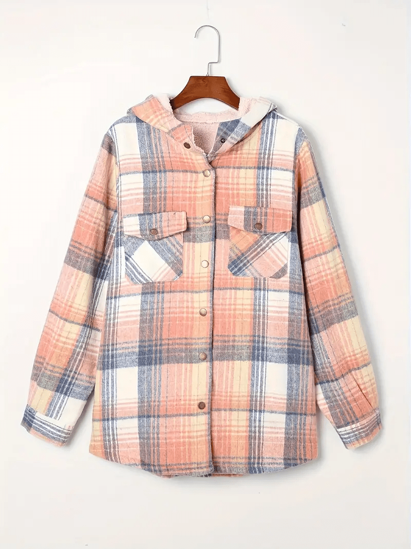 Plaid Shacket with Faux Shearling Collar | Cozy Layer | Casual Fall Essential
