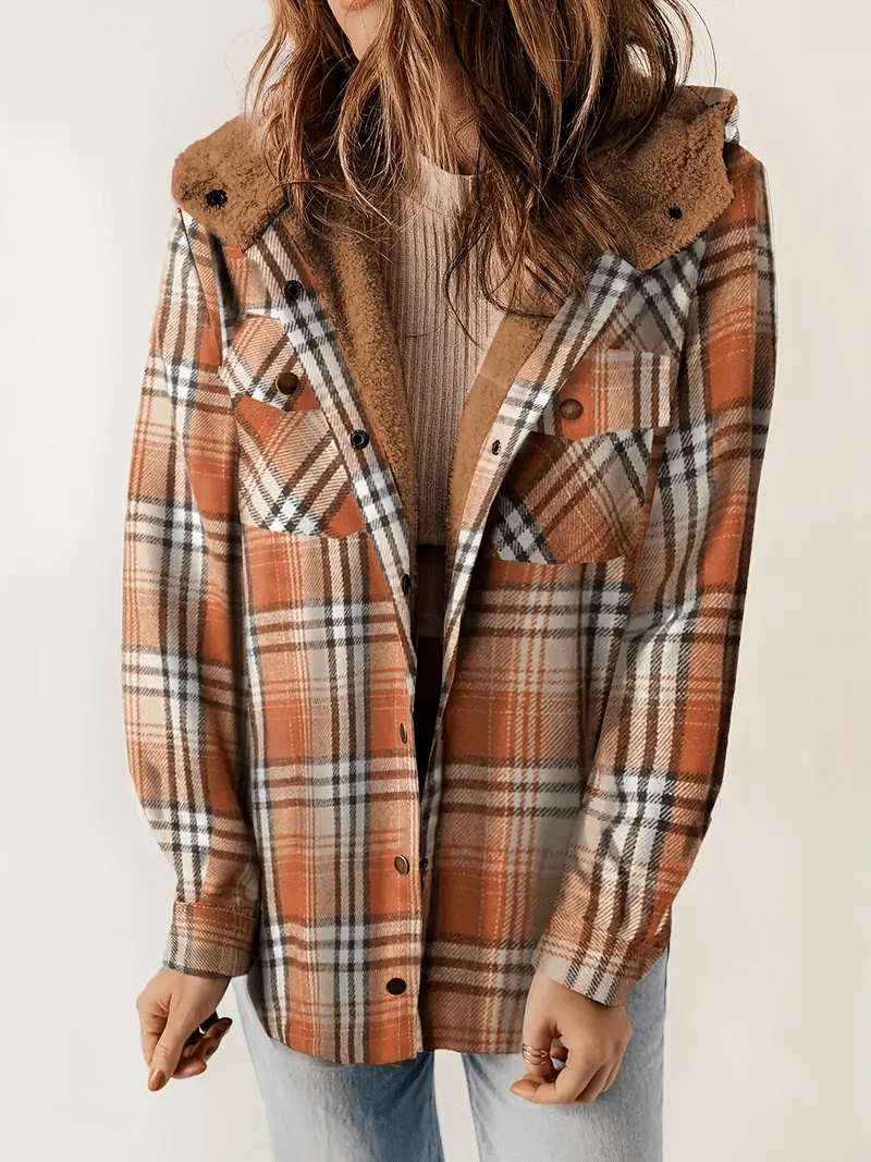 Plaid Shacket with Faux Shearling Collar | Cozy Layer | Casual Fall Essential