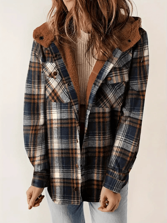 Plaid Shacket with Faux Shearling Collar | Cozy Layer | Casual Fall Essential