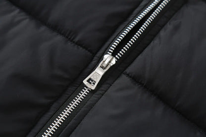 Men’s Hooded Shirt Jacket | Puffer Vest Front & Flannel Sleeves | Layered Hybrid