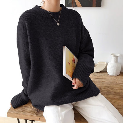 Classic Crew Neck Pullover | Relaxed Fit | Soft Knit Blend | Minimalist Everyday Style