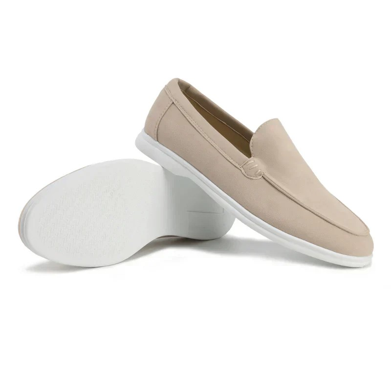 Men’s Suede Slip-On Loafers | Lightweight Sole | Casual Smart Summer Footwear